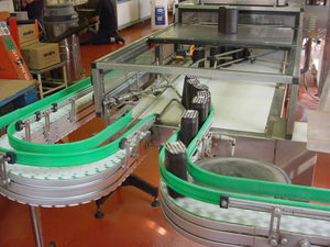 trasportatore a catena / per l'industria agroalimentare / per l'industria farmaceutica / di trucioli
