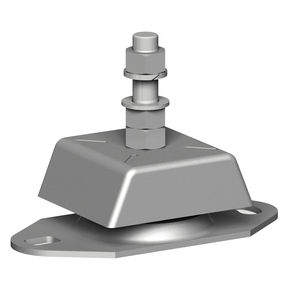 supporto antivibrazione quadrato / in elastomero