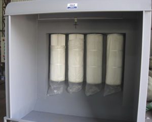 cabina di verniciatura aperta