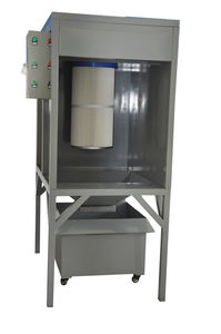 cabina di verniciatura a polvere a filtro
