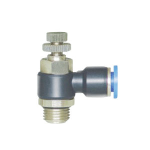 valvola a comando pneumatico / per controllo di flusso / per aria / in ottone nichelato