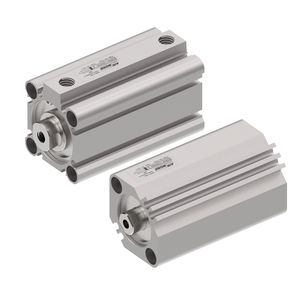 cilindro pneumatico / a semplice effetto / a doppio effetto / con asta attraversante