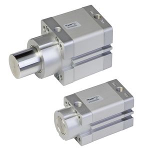 cilindro pneumatico / a semplice effetto / a doppio effetto / con asta attraversante