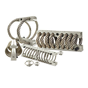 supporto antivibrazione ammortizzatore a cavo metallico