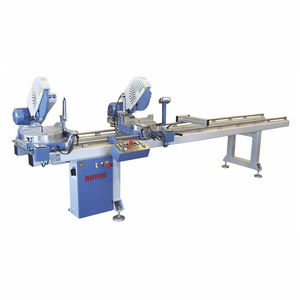 troncatrice a due teste per PVC / per alluminio / per profilati