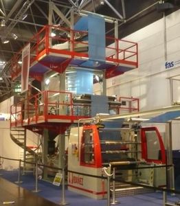 linea di estrusione film soffiato / per termoplastici