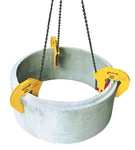 pinza per sollevamento per prodotti edili