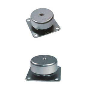supporto antivibrazione cilindrico / in metallo / in elastomero / per macchina