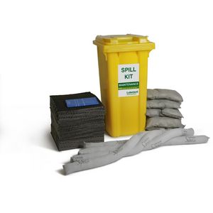 kit di pronto intervento antinquinamento per idrocarburi