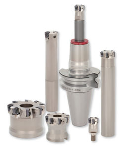 utensile di fresatura a riccio / a inserti / a spianare / multimateriale