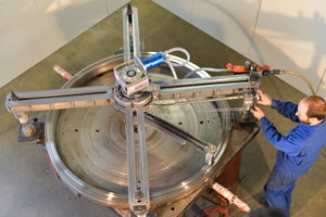 attrezzo di spianatura flange
