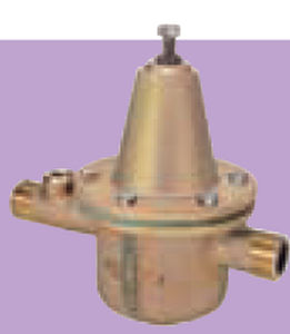 valvola a membrana / di riduzione di pressione / per acqua calda / in bronzo