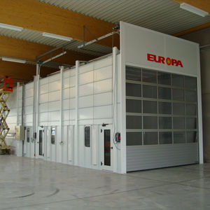 cabina di verniciatura chiusa