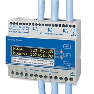 contatore di energia elettrica trifase