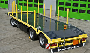 rimorchio a 3 assi / da cantiere / in piano