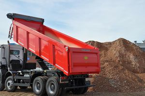 benna per camion a 3 assi