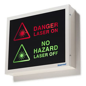 cartello di segnalazione laser