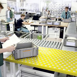 postazione di lavoro di preparazione ordini / ergonomica / di controllo qualità