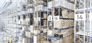 scaffalatura per movimentazione