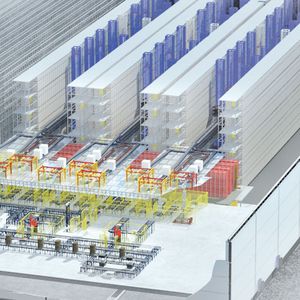 sistema di stoccaggio automatico verticale