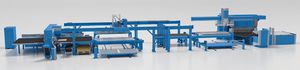 linea di produzione per lamiere / per piastrine / automatica