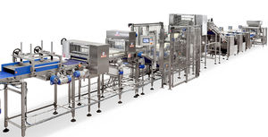linea di produzione di pane da hotdog