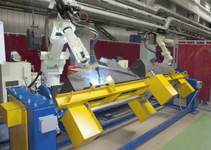 cella robotizzata di saldatura MIG-MAG