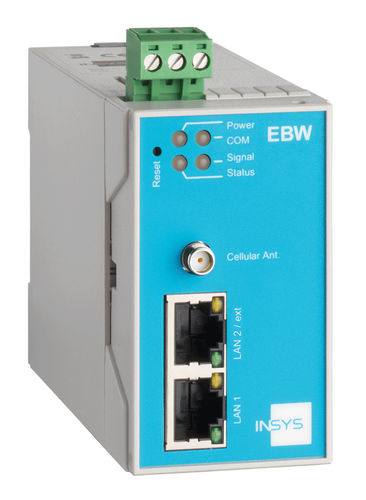 Router di comunicazione - EBW-H100 - INSYS MICROELECTRONICS GmbH - cellulare / packet-based / Internet