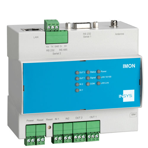 Router cellulare - IMON-U300 - INSYS MICROELECTRONICS GmbH - packet-based / RS232 / LAN