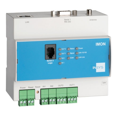 Router cellulare - IMON-G100 - INSYS MICROELECTRONICS GmbH - packet-based / RS232 / LAN