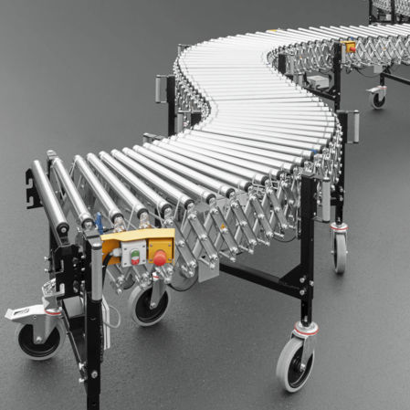 Trasportatore a rulli motorizzati - ASCRB40 - AMI Förder- und Lagertechnik GmbH - orizzontale / da trasporto / di carico