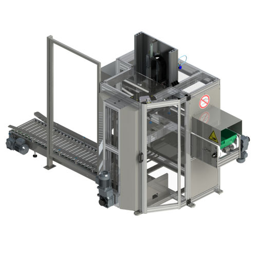 Termosigillatrice di vaschette lineare - AMI Förder- und Lagertechnik GmbH - robotizzata