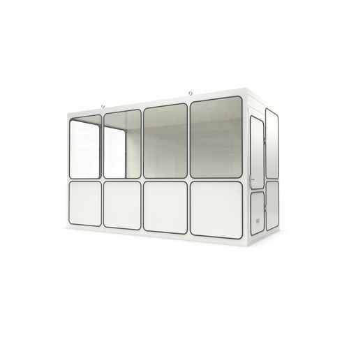 Sistema room-in-room modulabile - Ri 12b - WSM – Walter Solbach Metallbau GmbH - in lamiera / in fibra minerale / con pavimento in PVC