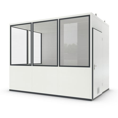 Sistema room-in-room in lamiera - Basic 7 Starter Plus - WSM – Walter Solbach Metallbau GmbH - in fibra minerale / con pavimento in PVC