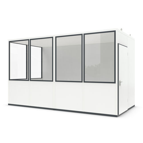 Sistema room-in-room modulabile - Basic 10 - WSM – Walter Solbach Metallbau GmbH - in lamiera / in vetro / con pavimento in PVC