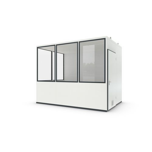 Sistema room-in-room in lamiera - Basic 7 Mini - WSM – Walter Solbach Metallbau GmbH - in fibra minerale / con pavimento in PVC