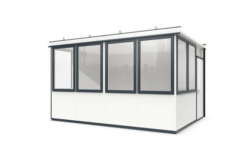 Sistema room-in-room modulabile - Outdoor Basic 15 - WSM – Walter Solbach Metallbau GmbH - in lamiera / in fibra minerale / con pavimento in PVC