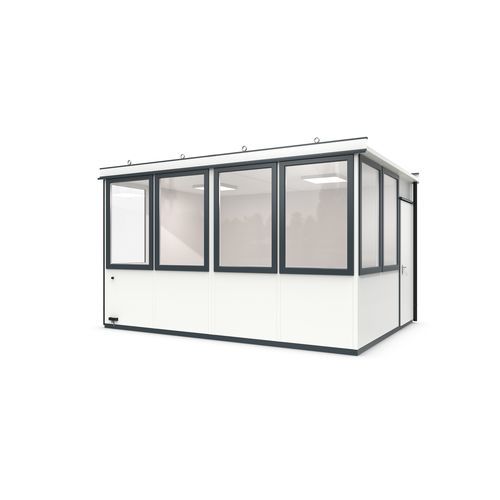 Sistema room-in-room modulabile - Outdoor Basic 15 Office Plus - WSM – Walter Solbach Metallbau GmbH - in lamiera / in fibra minerale / con pavimento in PVC
