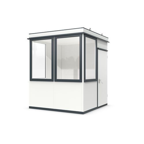 Sistema room-in-room modulabile - Outdoor Basic 5 - WSM – Walter Solbach Metallbau GmbH - in lamiera / in fibra minerale / con pavimento in PVC