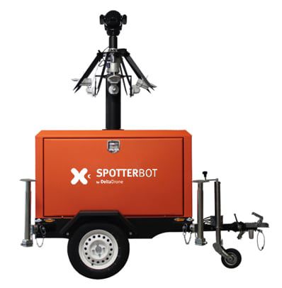 Palo per videosorveglianza telescopico - SPOTTER BOT® - Tonner Drones - mobile