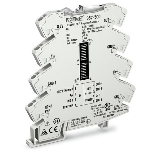 Condizionatore di segnale analogico - 857-500 - WAGO - configurabile / su guida DIN