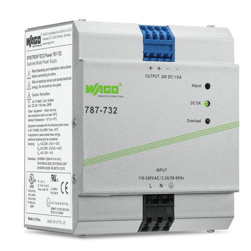 Alimentatore elettrico su guida DIN - CLASSIC series  - WAGO - AC/DC / regolabile / a commutazione
