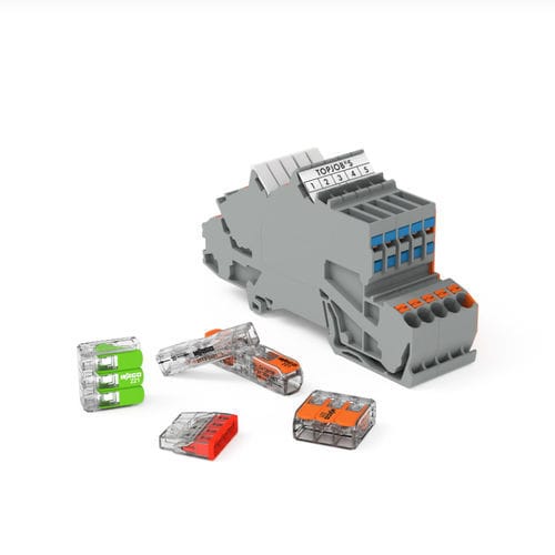 Connettore di alimentazione elettrica - 224 series - WAGO - USB / rettangolare / a presa