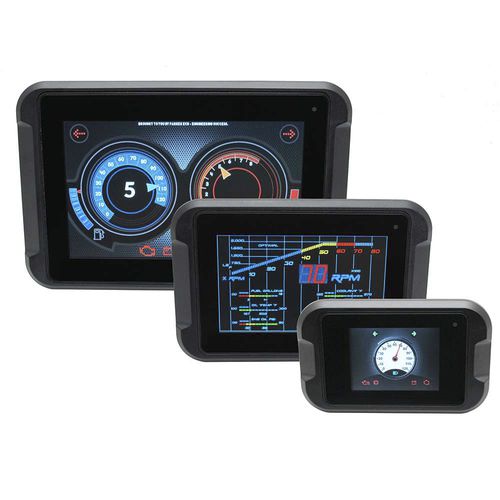 Modulo di visualizzazione touch screen - PHD series - Parker Electronic Controls Division - a colori / 7" / 5"