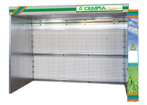 Cabina di verniciatura aperta - Olimpia - per applicazioni aeronautiche / a filtro