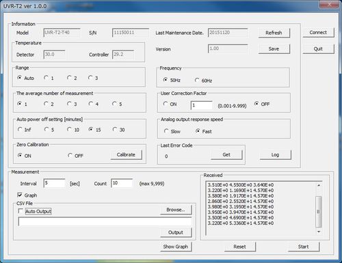 Software di gestione - UVR-T2 - Techno Optis Co., Ltd. - di misura / di regolazione / di processo
