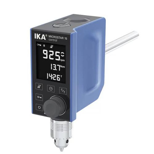 Agitatore di laboratorio ad asta - IKA MICROSTAR 15 - Asynt - digitale / per taglio / display LCD