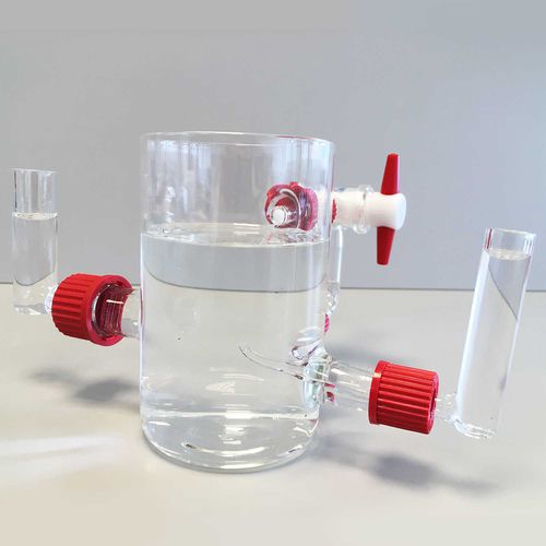 Interfaccia cell-drop in borosilicato - Asynt - elettrochimico