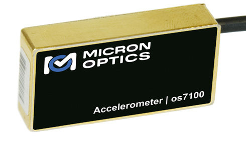 Accelerometro triassiale - os7100 - Micron Optics - in fibra ottica / di basse frequenze / rinforzato