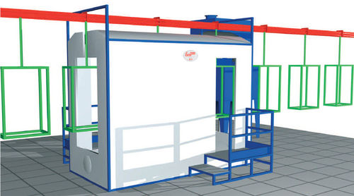 Cabina di verniciatura a polvere a filtro - Euro 8/12 PM series - Eurotherm - automatica